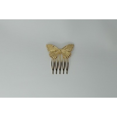 Peina mariposa grande dorado