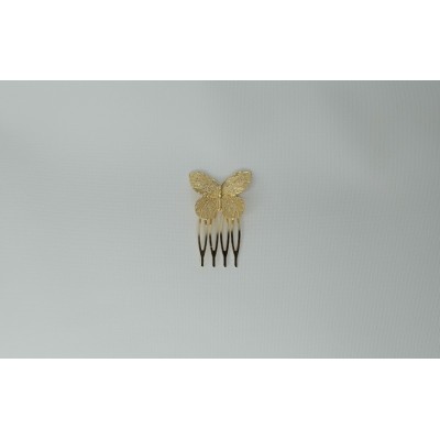 Peina mariposa grande dorado