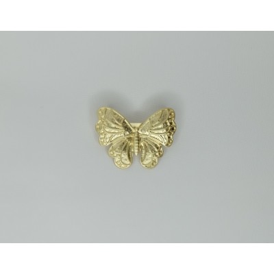 Broche mariposa dorado