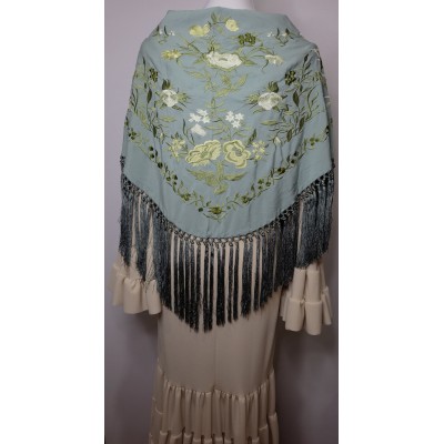 Manton begoña Verde Jabonoso