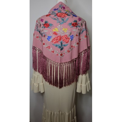 Manton begoña Rosa Empolvado