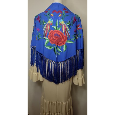 Mantón Begoña Azul Klein