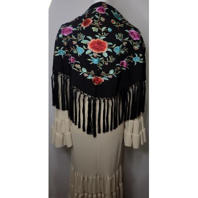 Manton begoña negro