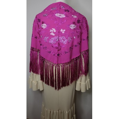 Manton begoña  color buganvilla