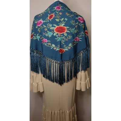 Manton begoña Verde petróleo