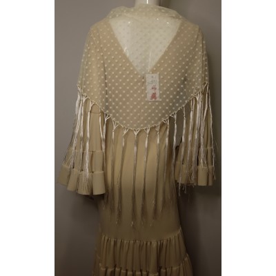 Mantón plumeti beig