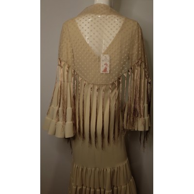 Mantón plumeti bronce