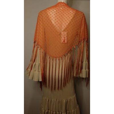 Mantón plumeti Naranja