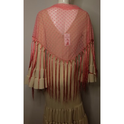 Mantón plumeti Rosa bebé