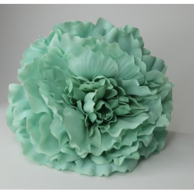 Peonia grande verde agua