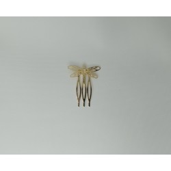 Peina libélula dorado