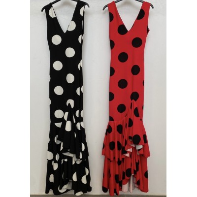 Vestido tirantes lunares