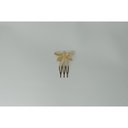 Peina libélula dorado