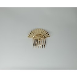 Peina abanico dorado