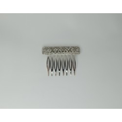 Peina brillantes plateado