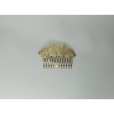 Peina hojas dorado